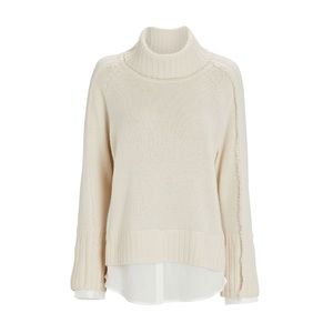 BROCHU WALKER Jolie Layered Looker Turtleneck Sweater size XS
